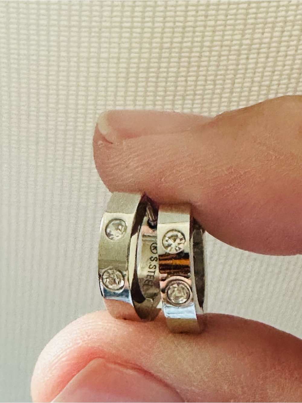 Stainless Steel Mini CZ Hoop Huggies